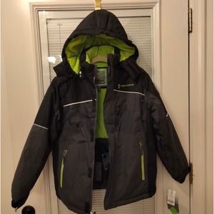 Free Country Hooded Lined Camouflage Waterproof Board Jacket Boy Size 10/12